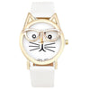 NERDY CAT LEATHER WATCH